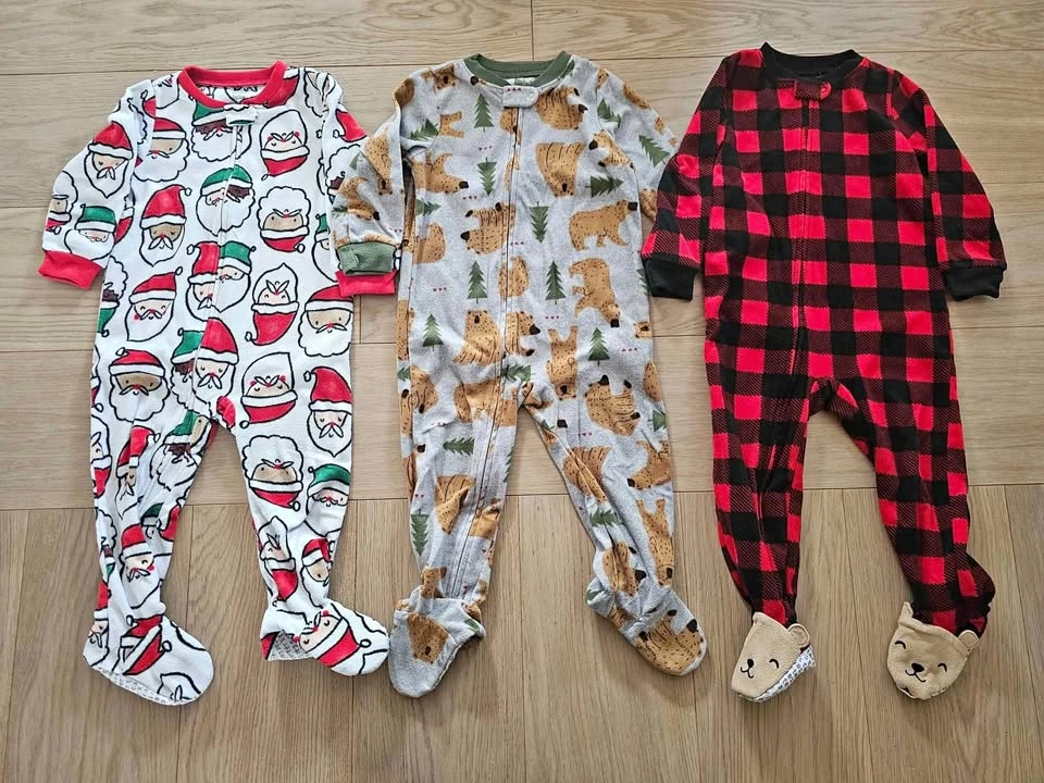2T Carter's holiday fleece sleepers