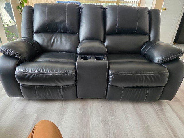 Ashley recliner sofa with love seat