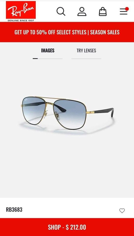 Brand new Ray-ban sunglasses for sale