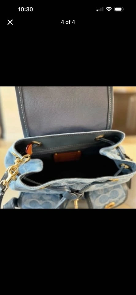 Authentic Coach Denim mini backpack - photo 3