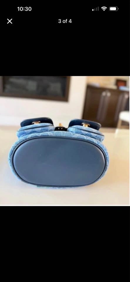 Authentic Coach Denim mini backpack - photo 4