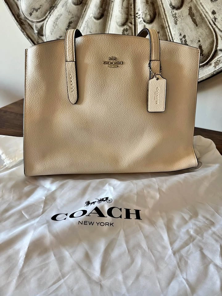 Authentic Coach cream coloured Tote