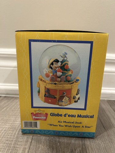 RARE Disney Enesco Pinocchio Snow Globe 533521 When You Wish Upo - photo 5