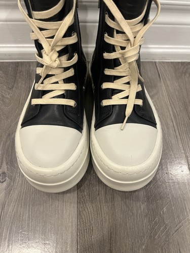 Rick Owens Mega Bumper High Top Black Milk EU 36 US 6 Authentic - photo 4