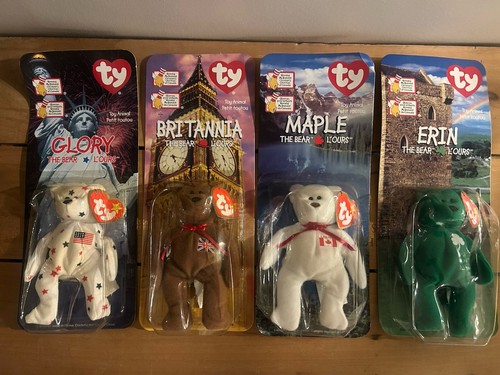 1999 TY McDonald’s International Bears Complete Set 4 Sealed - photo 2