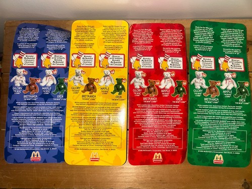 1999 TY McDonald’s International Bears Complete Set 4 Sealed - photo 4