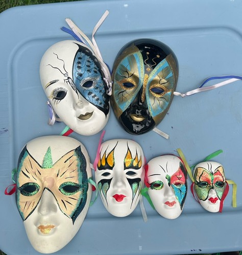 New Orleans Mardi Gras Masquerade Masks Set of 5