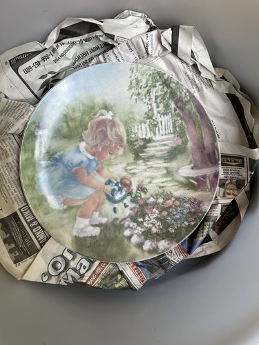Vintage Rusty Money Stop and Smell the Roses Collector Plate