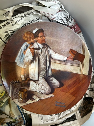 THE PAINTER Porcelain Plate NORMAN ROCKWELL HERITAGE COLLECTION - photo 2