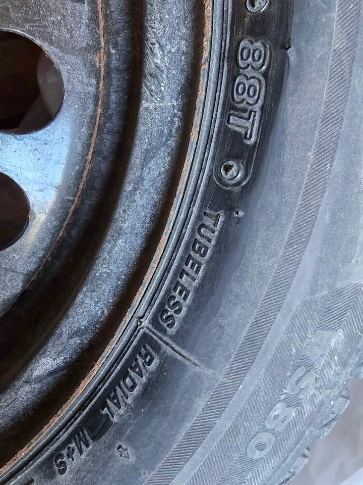 Set of 4 winter tires on rims for Toyota Scion iQ