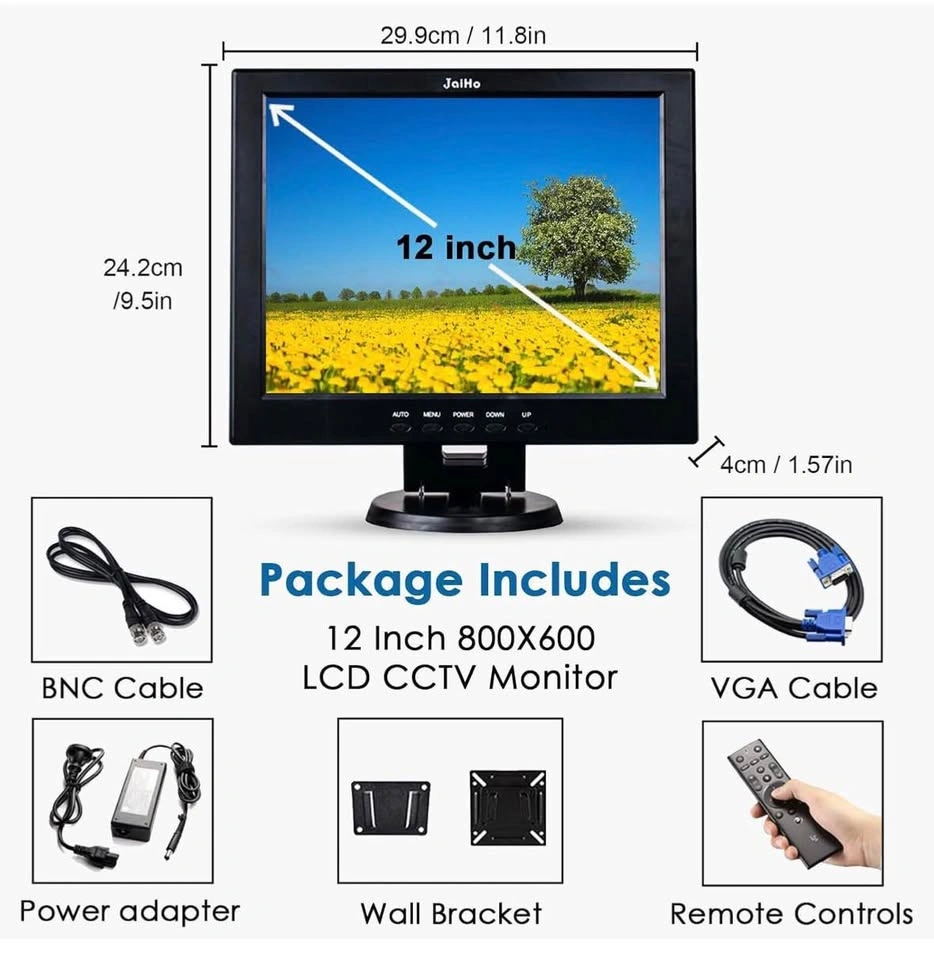 New JaiHo 12 Inch LCD CCTV Monitor - photo 2