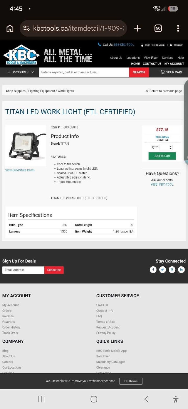 Titan LED Work Light - photo 5