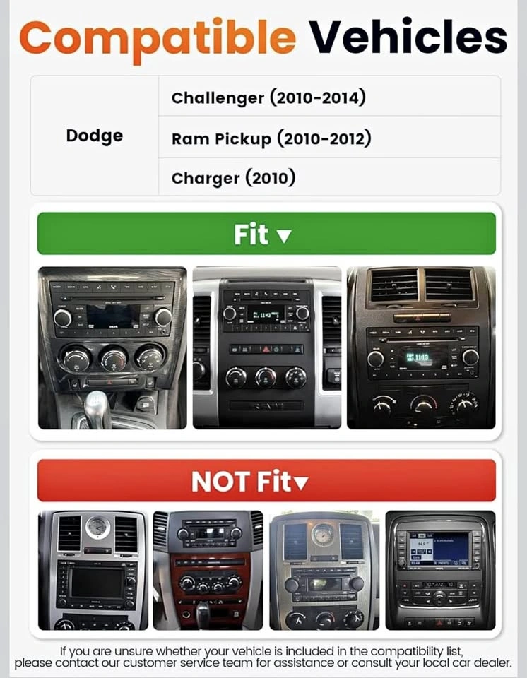 7” Car Radio CarPlay Screen for Dodge Charger/Challenger/Ram - photo 2