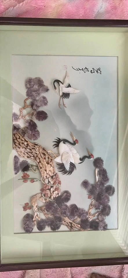 vintage mother of pearl artwork