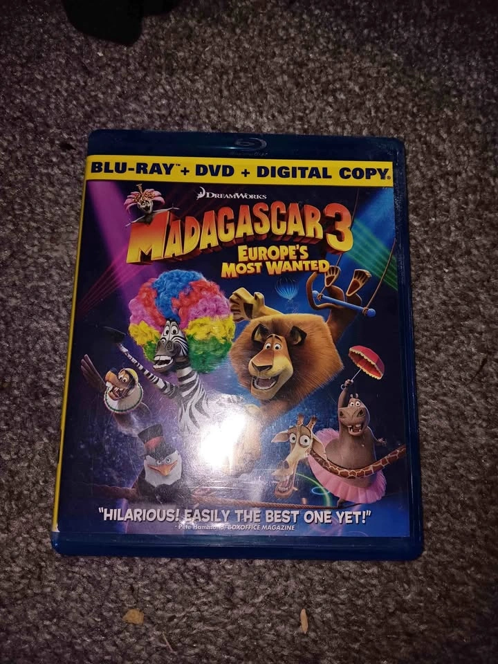 Madagascar 3 blu ray