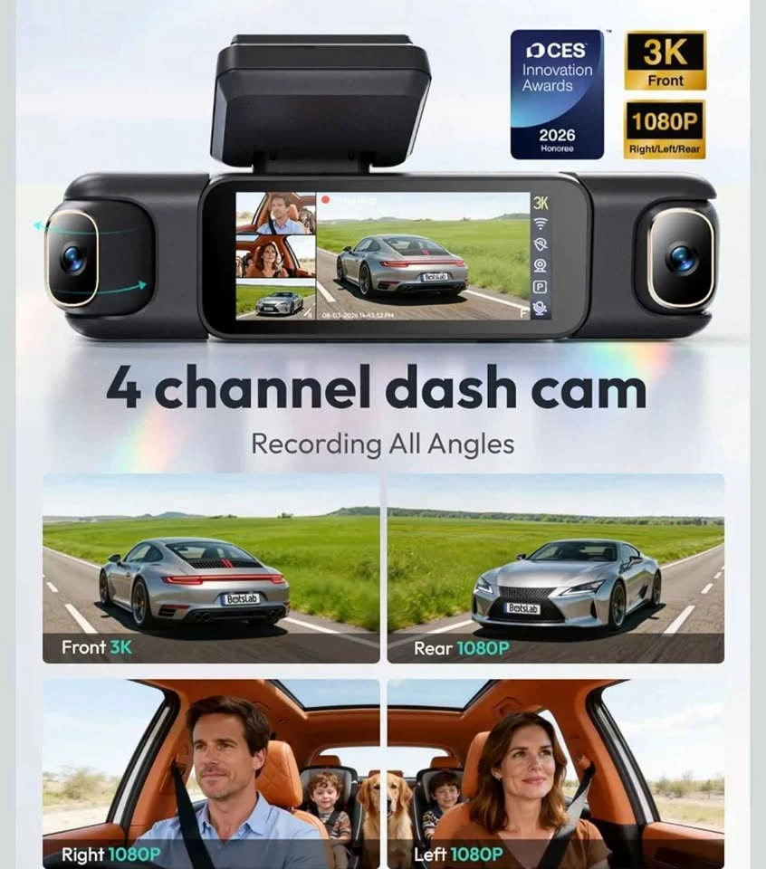 Botslab 3K 4-Channel 360° Dashcam - 128GB Included - photo 2