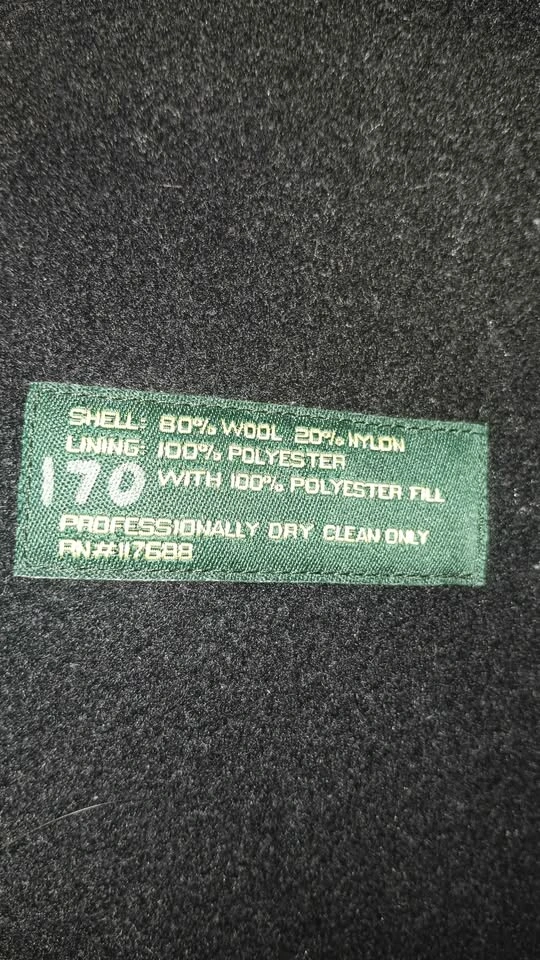 Mens Wool Blend Pea Coat - Large - photo 3