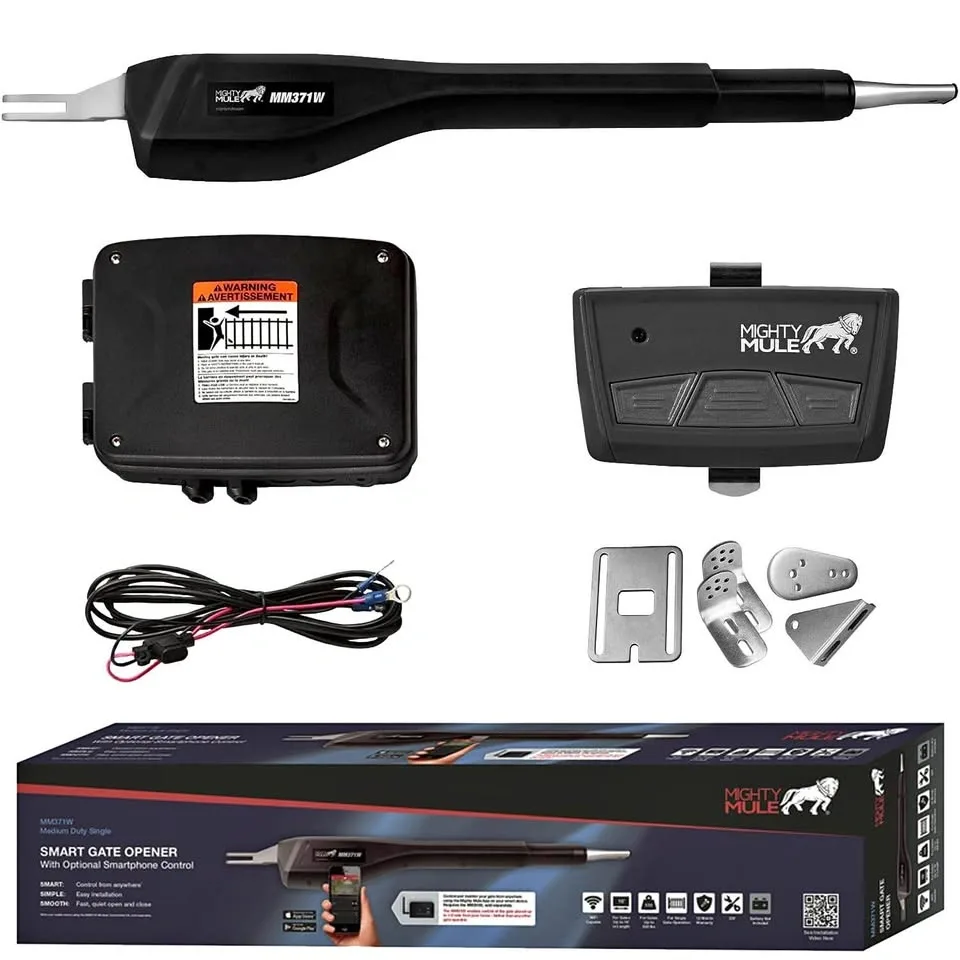Mighty Mule MM371W Automatic Gate Opener – Smart & Solar Ready