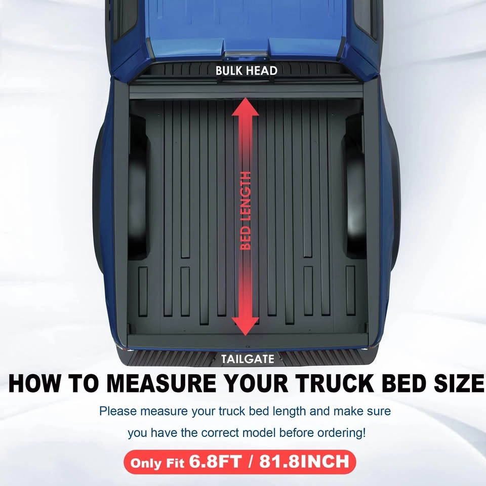 KUIPERAUTO 6.8FT Hard Tri-Fold Tonneau Cover – Ford F250/F350 - photo 2
