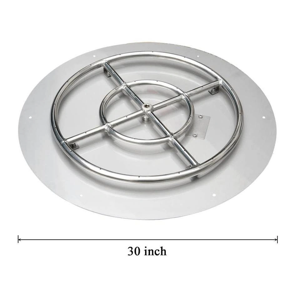 Stanbroil 30” Stainless Steel Fire Pit Pan w/ 24” Burner Ring - photo 2