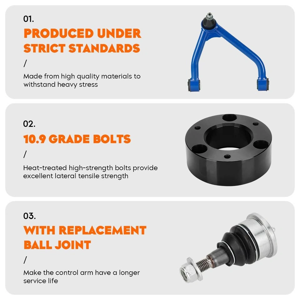 3” Front 2” Rear Lift Kit w/ Upper Control Arms – Silverado Sier - photo 4