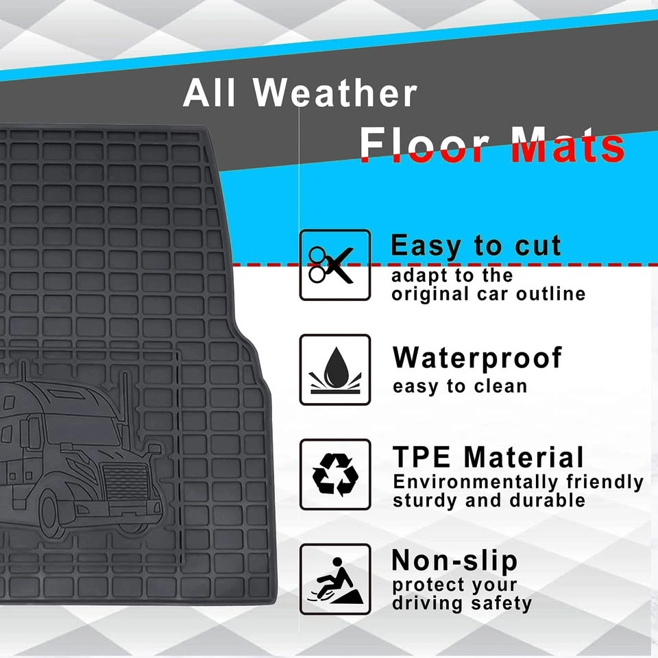 Volvo VNL 2004–2017 Heavy Duty Rubber Floor Mats 2PC – NEW - photo 2
