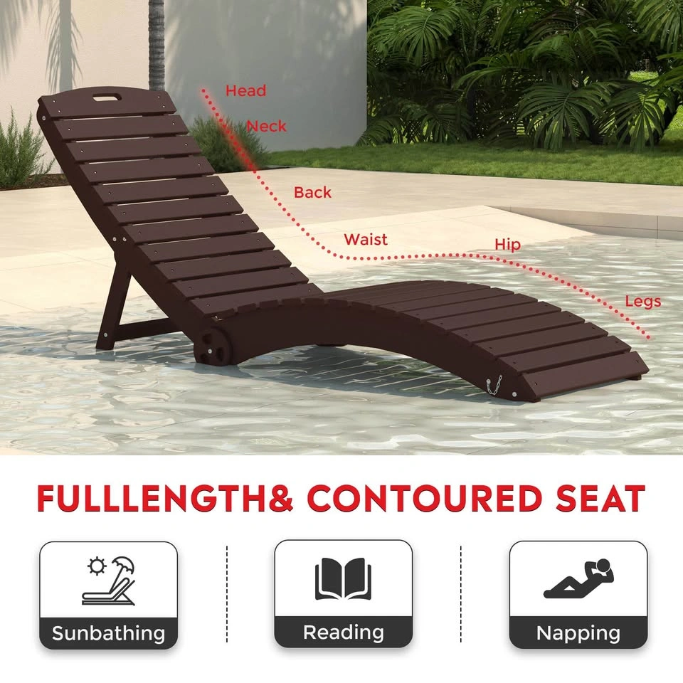 Costaelm Monterey HDPE In-Pool Chaise Lounge with Wheels - photo 2