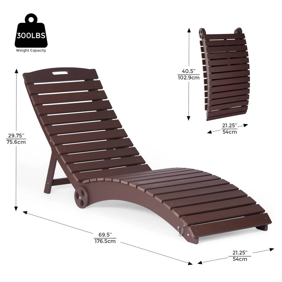 Costaelm Monterey HDPE In-Pool Chaise Lounge with Wheels - photo 3