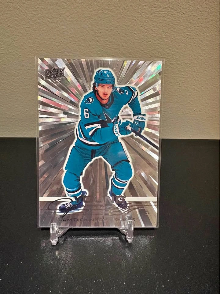 Upper Deck Sam Dickinson Young Guns Outburst Hockey Card