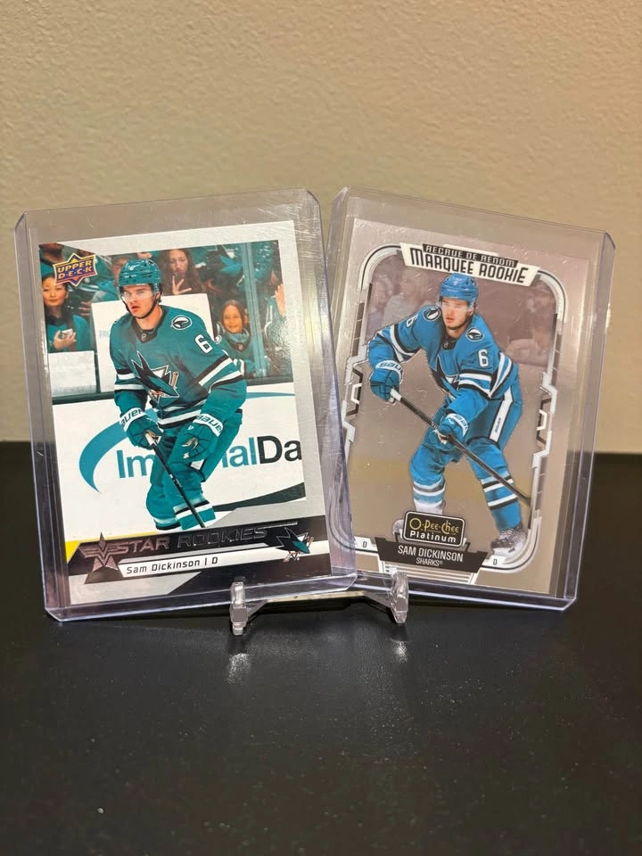 Upper Deck Sam Dickinson Young Guns Outburst Hockey Card - photo 5