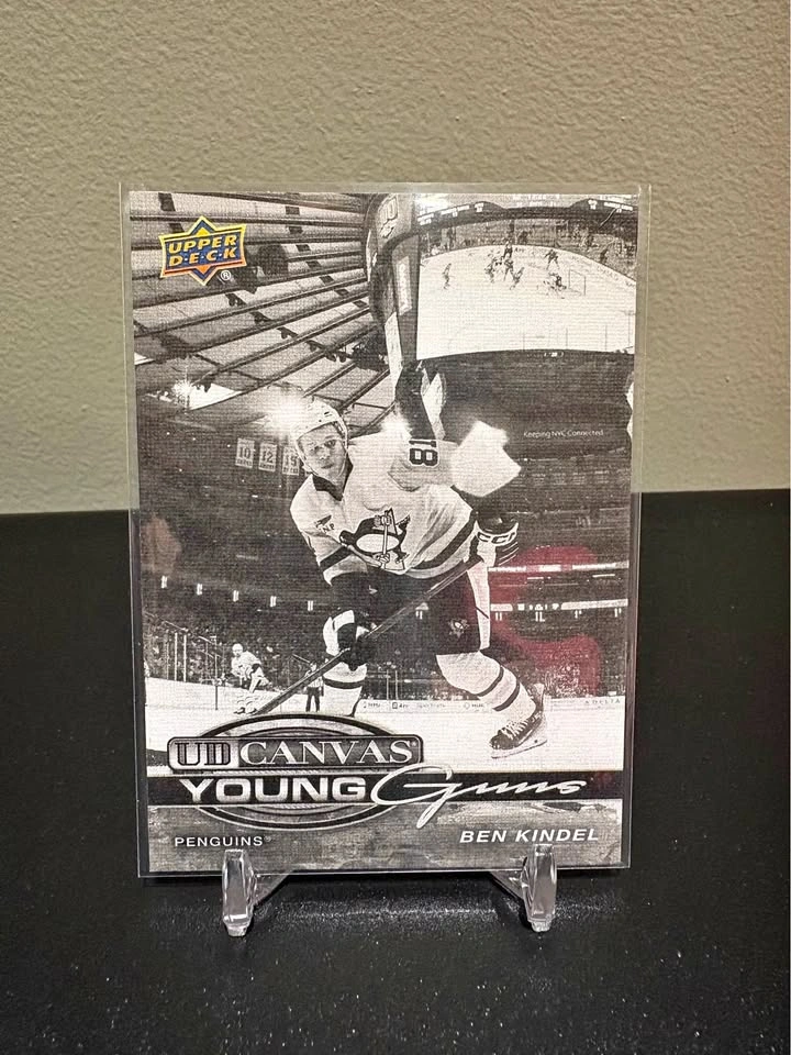 Ben Kindel Upper Deck Young Guns & UD Canvas Hockey Cards