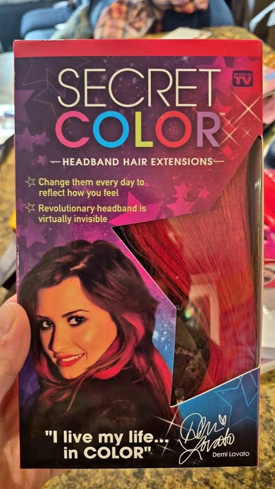 Coloured hair extensions