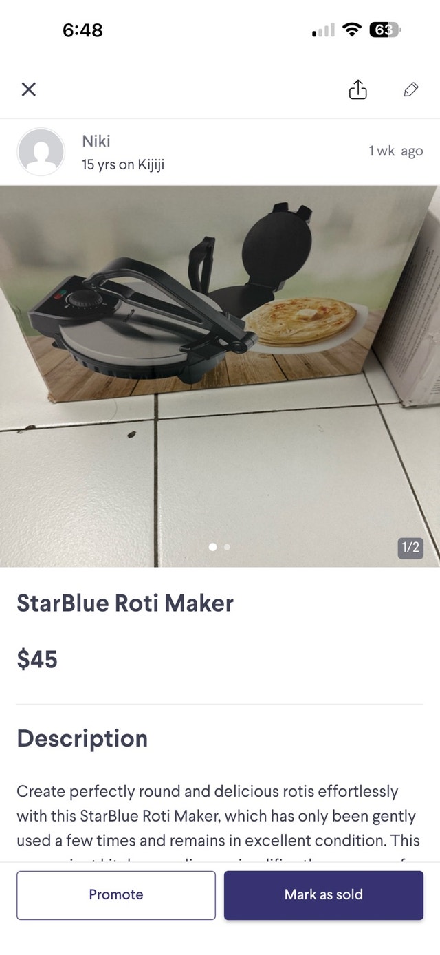 StarBlue Roti Maker - photo 2