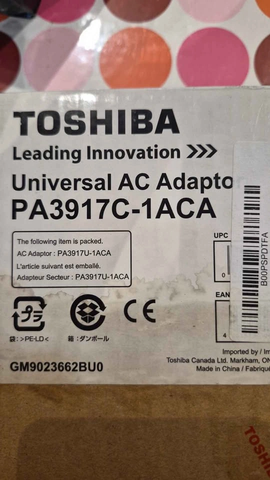 Toshiba power adaptor - photo 2