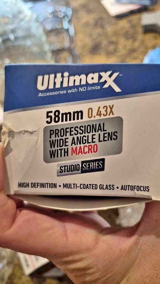 Ultimax 58 mm wide angle lens