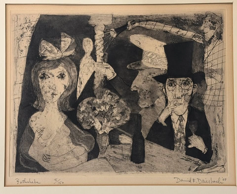 Original David F. Driesbach 'Bathsheba' Signed Etching 15/150 - photo 2