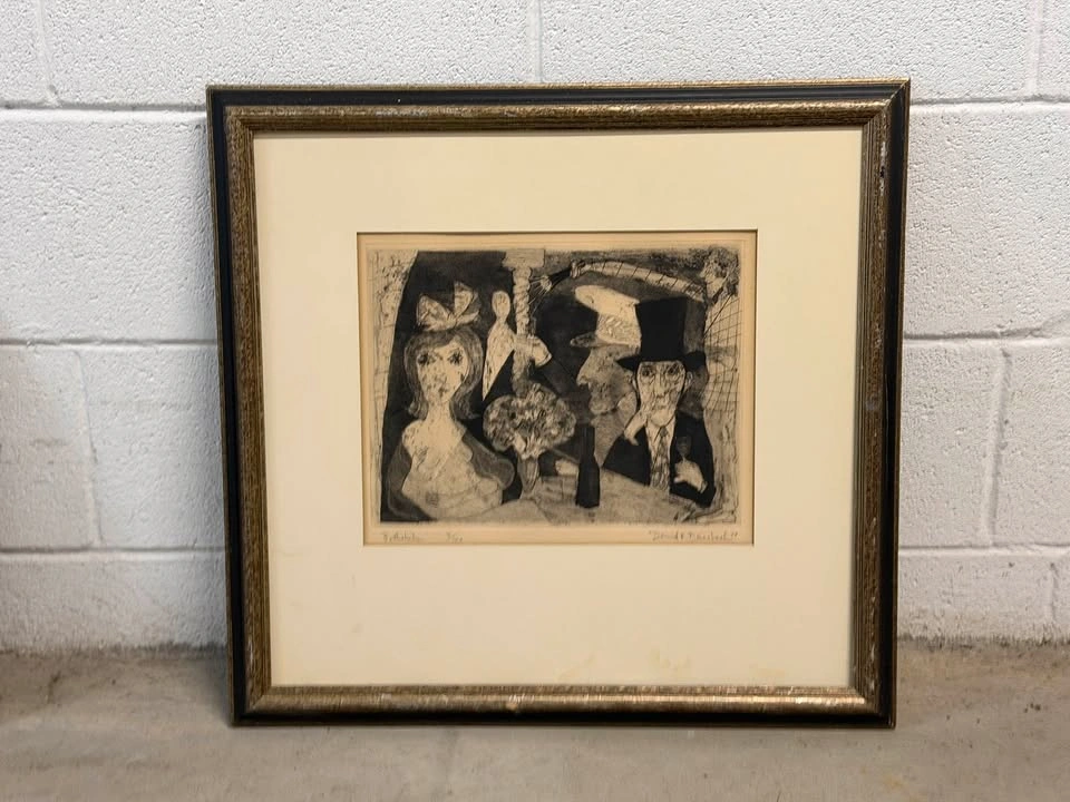Original David F. Driesbach 'Bathsheba' Signed Etching 15/150 - photo 3