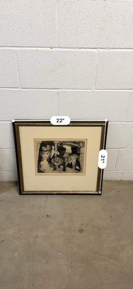 Original David F. Driesbach 'Bathsheba' Signed Etching 15/150 - photo 4