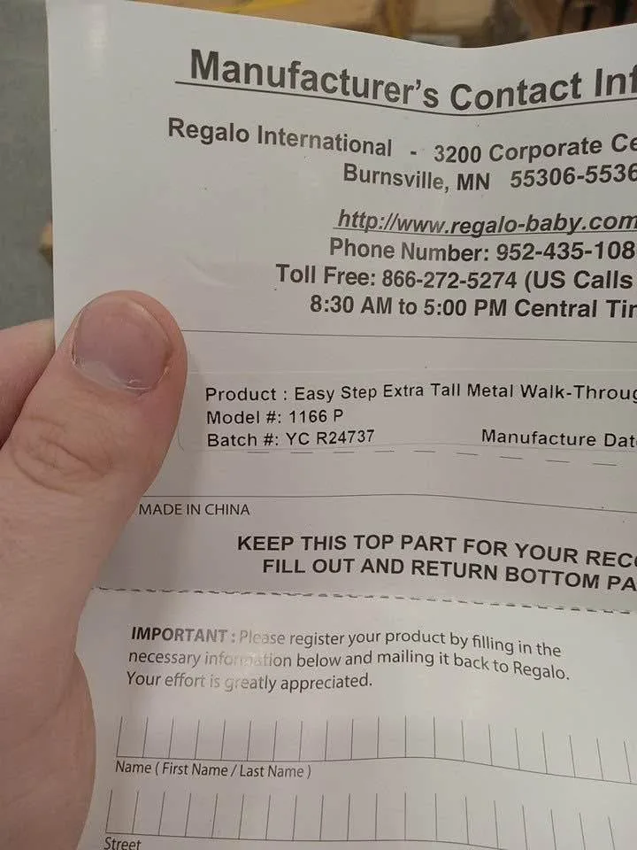 REGALO EASY STEP WALK-THRU METAL SAFETY GATE image indicator(4)