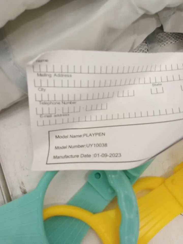 INFANS FOLDABLE INDOOR BABY PLAYPEN - 50" X 50" - GREY image indicator(7)