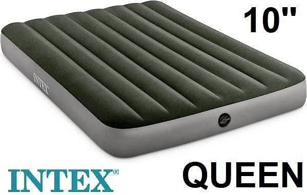 INTEX Queen Airbed with Pump - 10"
