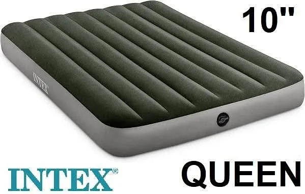 INTEX Queen Airbed with Pump - 10" thumbnail