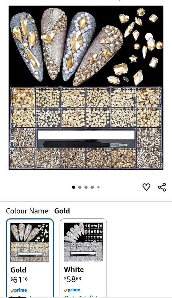 Gemstone nail art kit