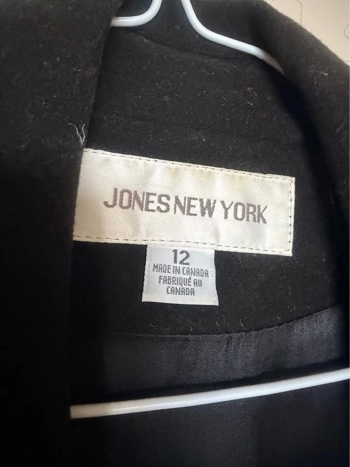 🧥 Elegant Long (Maxi) Black Coat – Jones New York – Size 12 ❄️ - photo 2