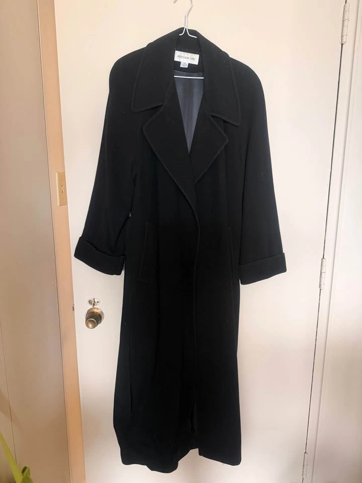 🧥 Elegant Long (Maxi) Black Coat – Jones New York – Size 12 ❄️ - photo 4