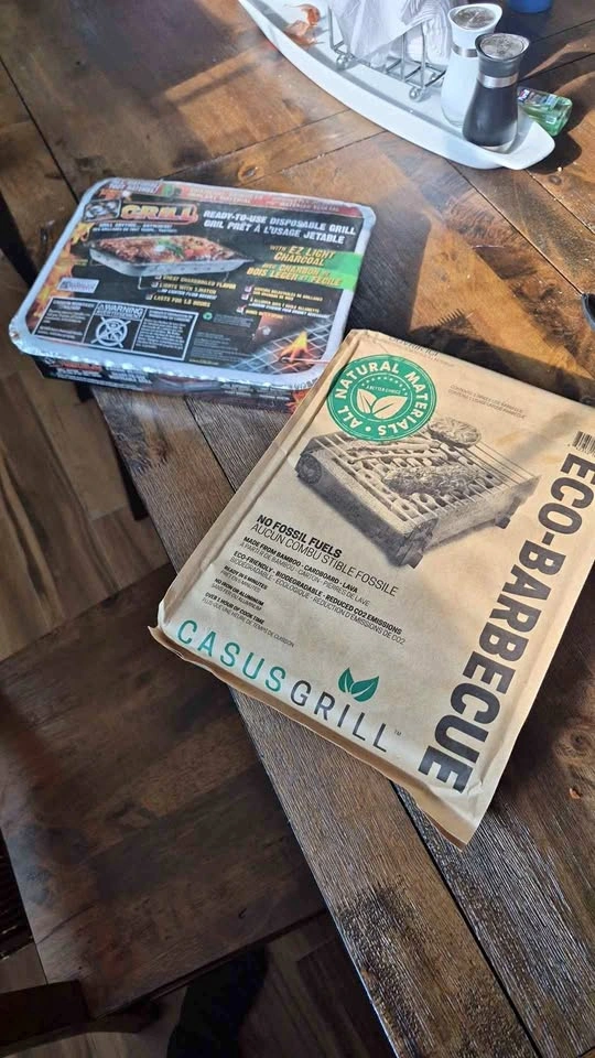 2 single use bbq grills