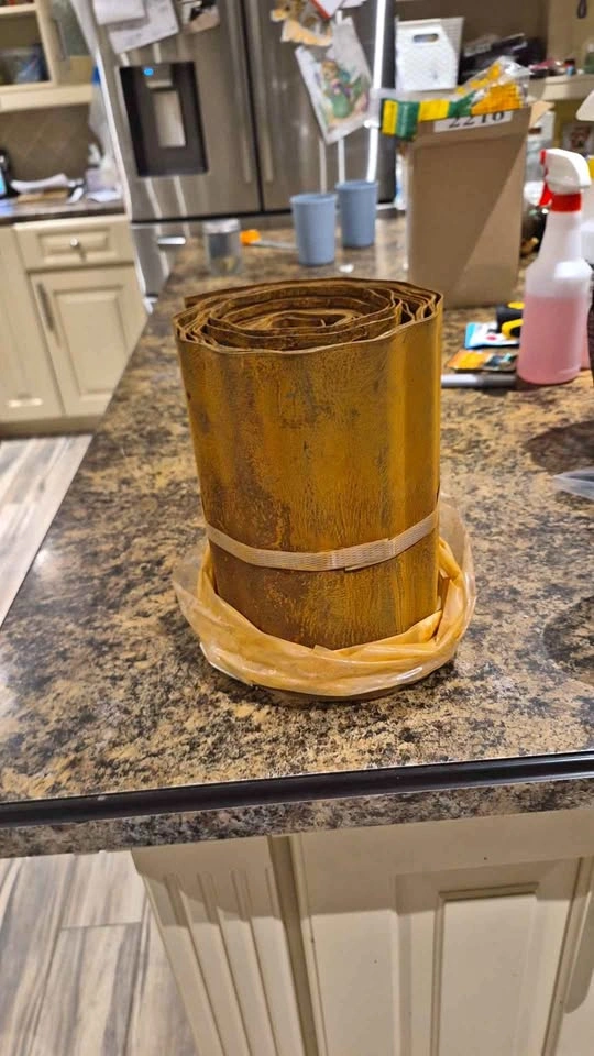 Metal garden edging rusted look