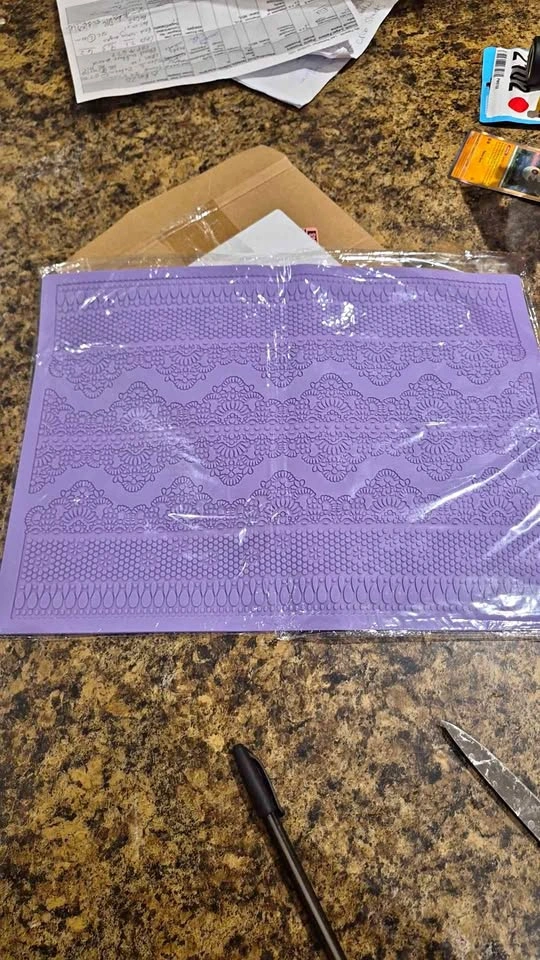 Silicone fondant mat - lace design