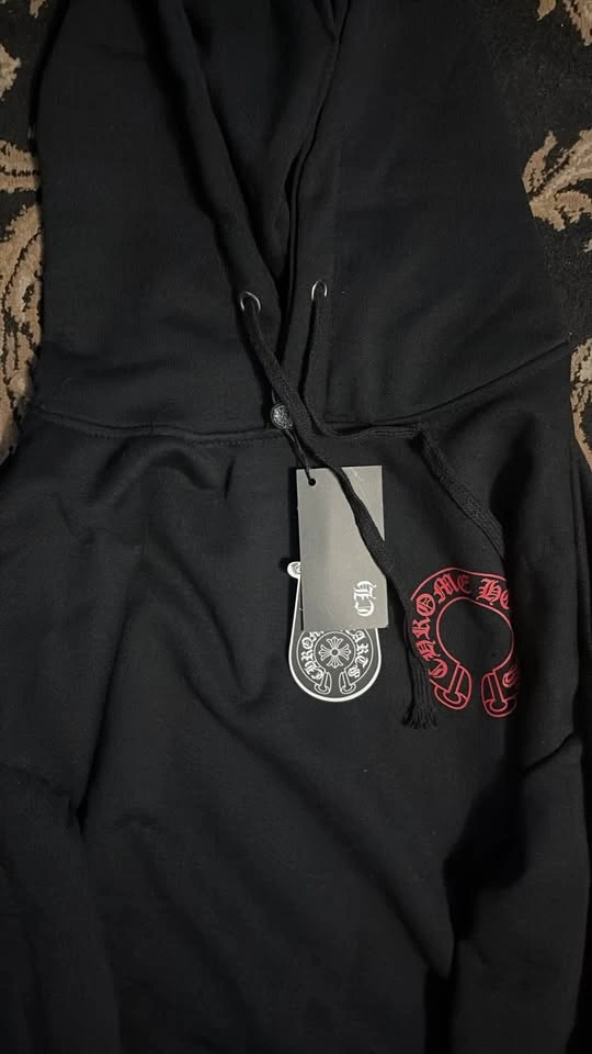 Chrome Hearts Red Floral / Horseshoe Zip-Up / Pullover Hoodie - photo 3