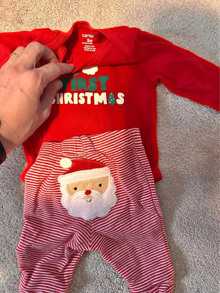 Carter's baby 3M My First Christmas Outfit